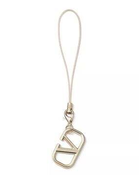 Authentic Valentino Gold V Logo Bag Charm / Keychain charm / phone charm